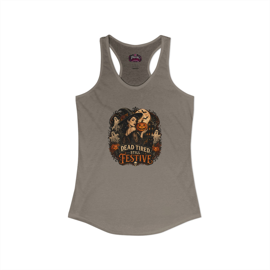 Dead Tired Humor Halloween Tank