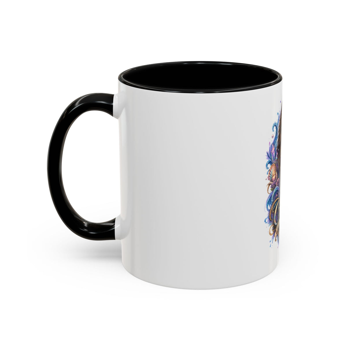 Cancer Zodiac Tortoiseshell Cat Accent Coffee Mug – Astrological Cat Lover Gift (11/15oz)