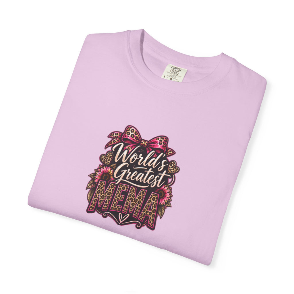 T-Shirt — "World's Greatest Mama" Floral Graphic Tee