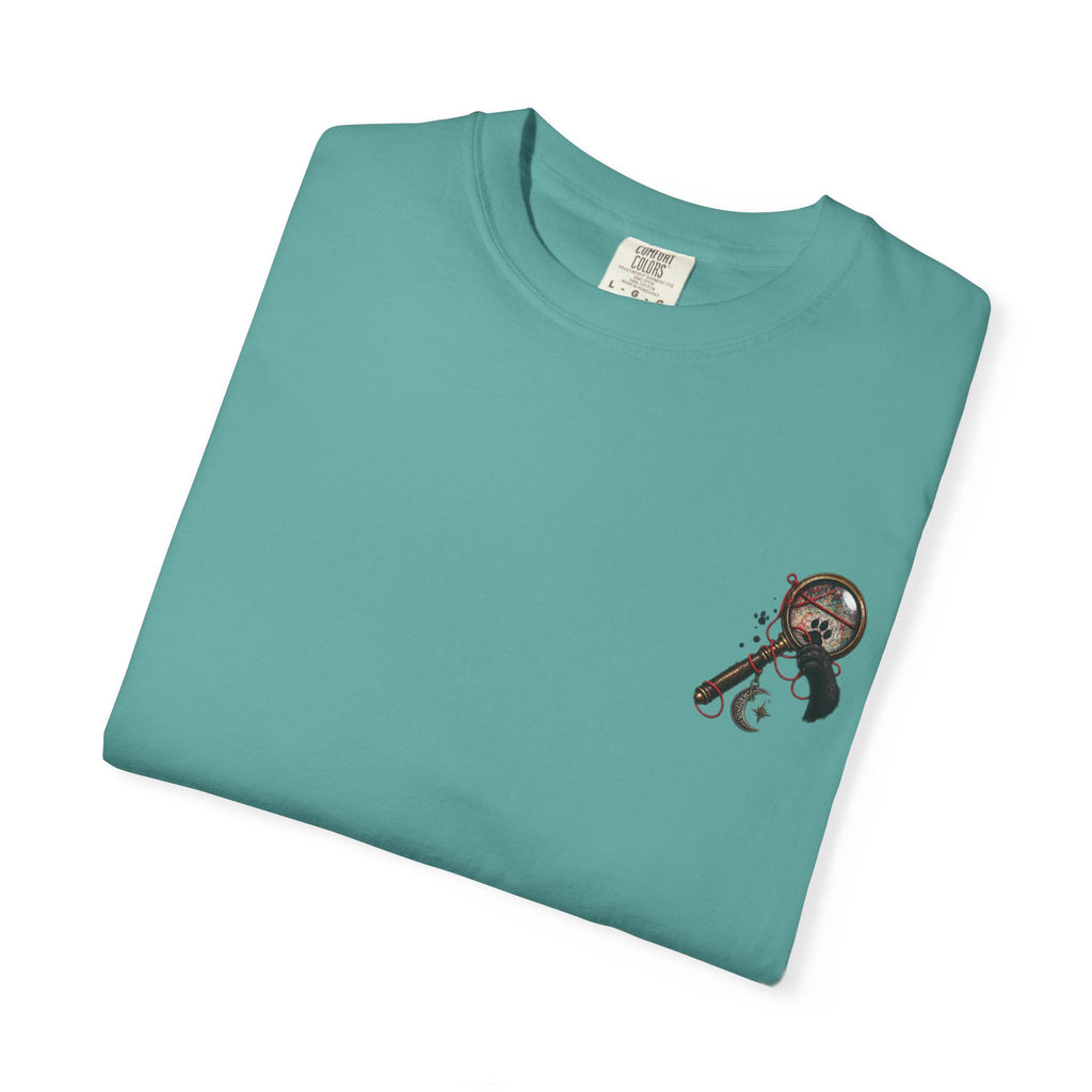 Mystery Evidence Board T-Shirt — Crime Scene Collage Graphic Tee