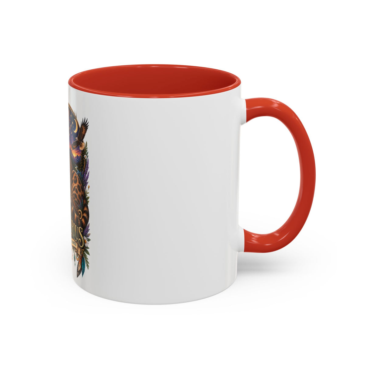Sagittarius Bengal Cat Zodiac Coffee Mug — Cat Archer Astrology Accent Mug (11/15oz)