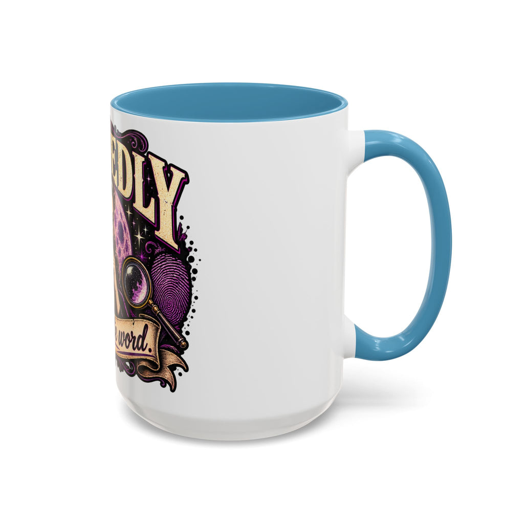 Allegedly Coffee Mug — Retro Pinup Mystery Design