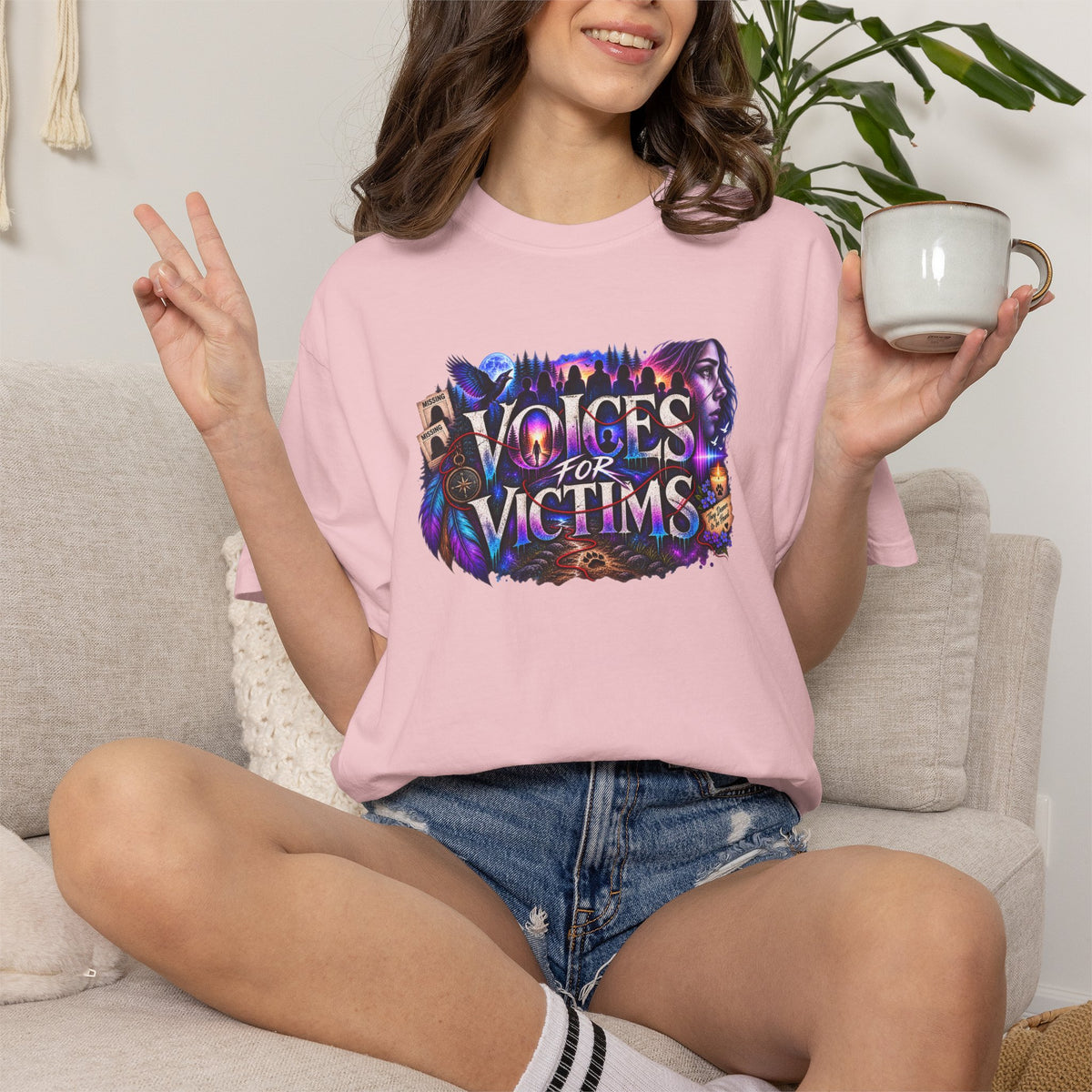 Voices for Victims Graphic T-Shirt — Support & Awareness Tee