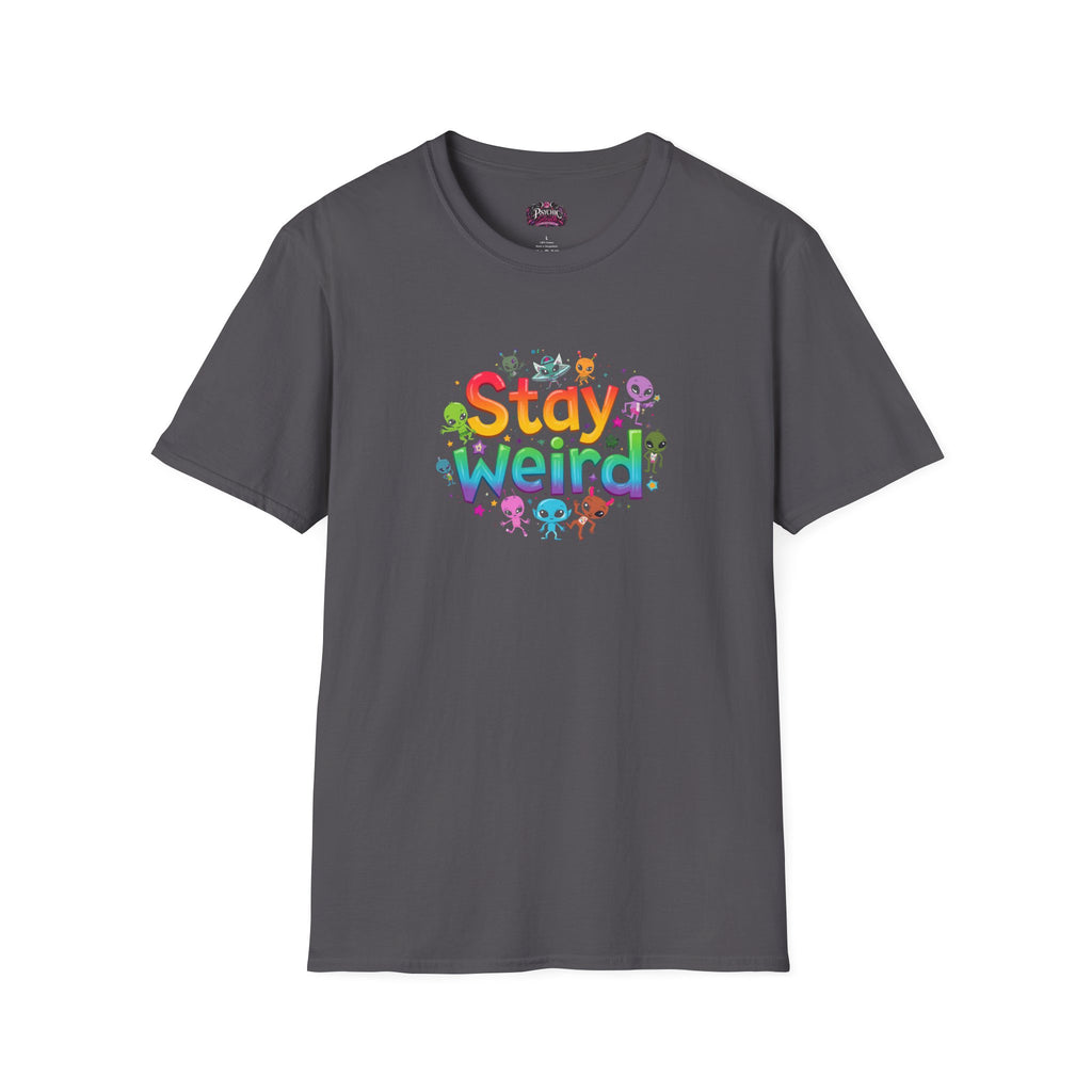 Stay Weird T-Shirt — Colorful Cute Alien Graphic Tee