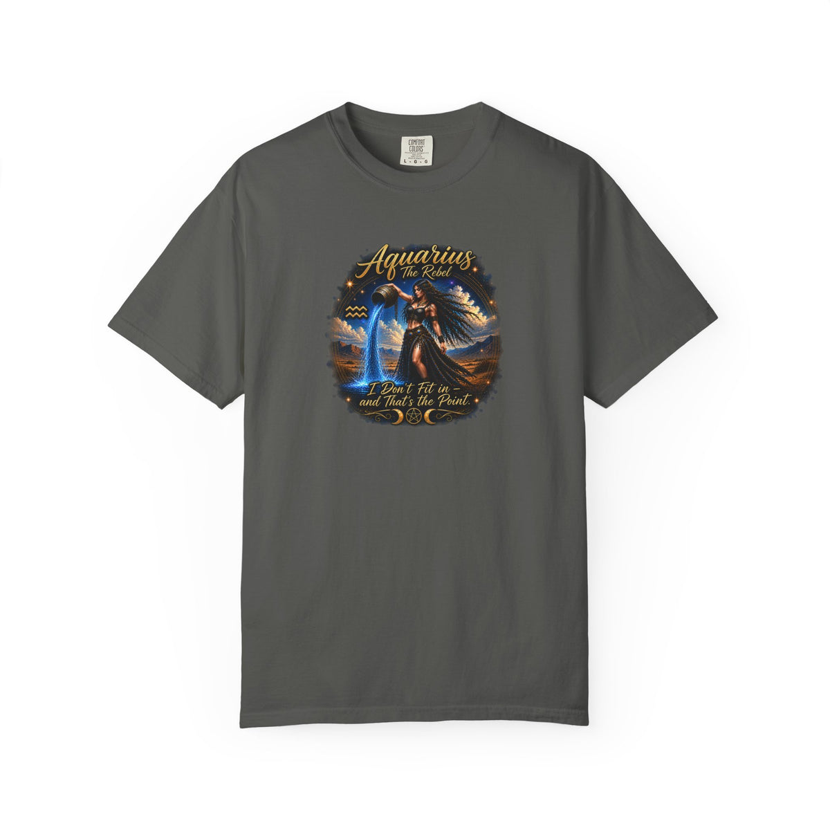 Aquarius "The Rebel" Zodiac T-Shirt – Water Bearer Astrology Tee Zodiac Sign