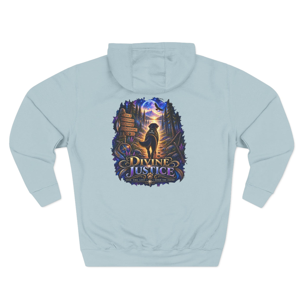 Divine Justice Graphic Hoodie — Support the Mission