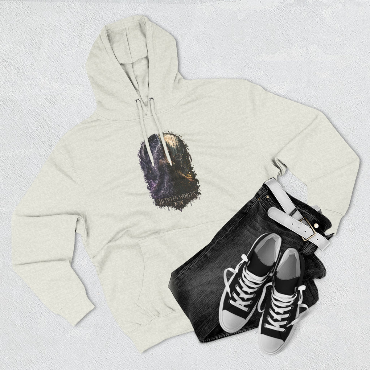 Witchy Between Worlds Ghostly Gothic Hoodie