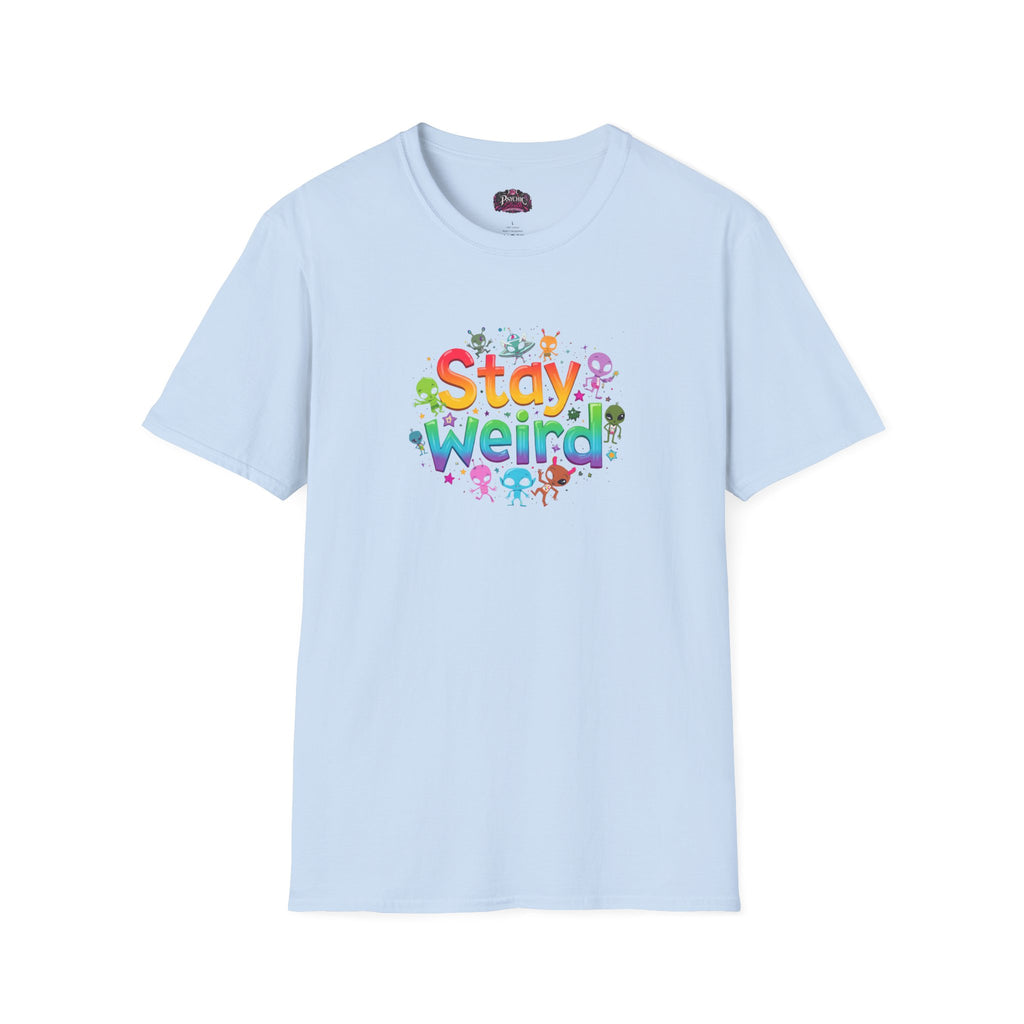 Stay Weird T-Shirt — Colorful Cute Alien Graphic Tee