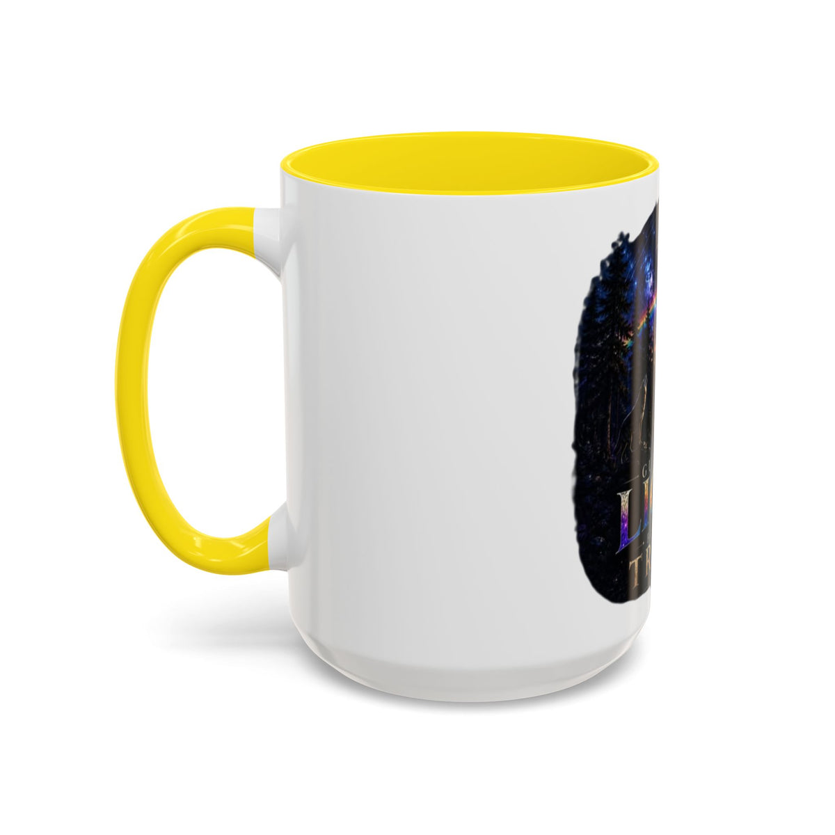 Guided by Light Coffee Mug — Inspirational Nature Moonrise Design (11/15oz) Advocacy mug
