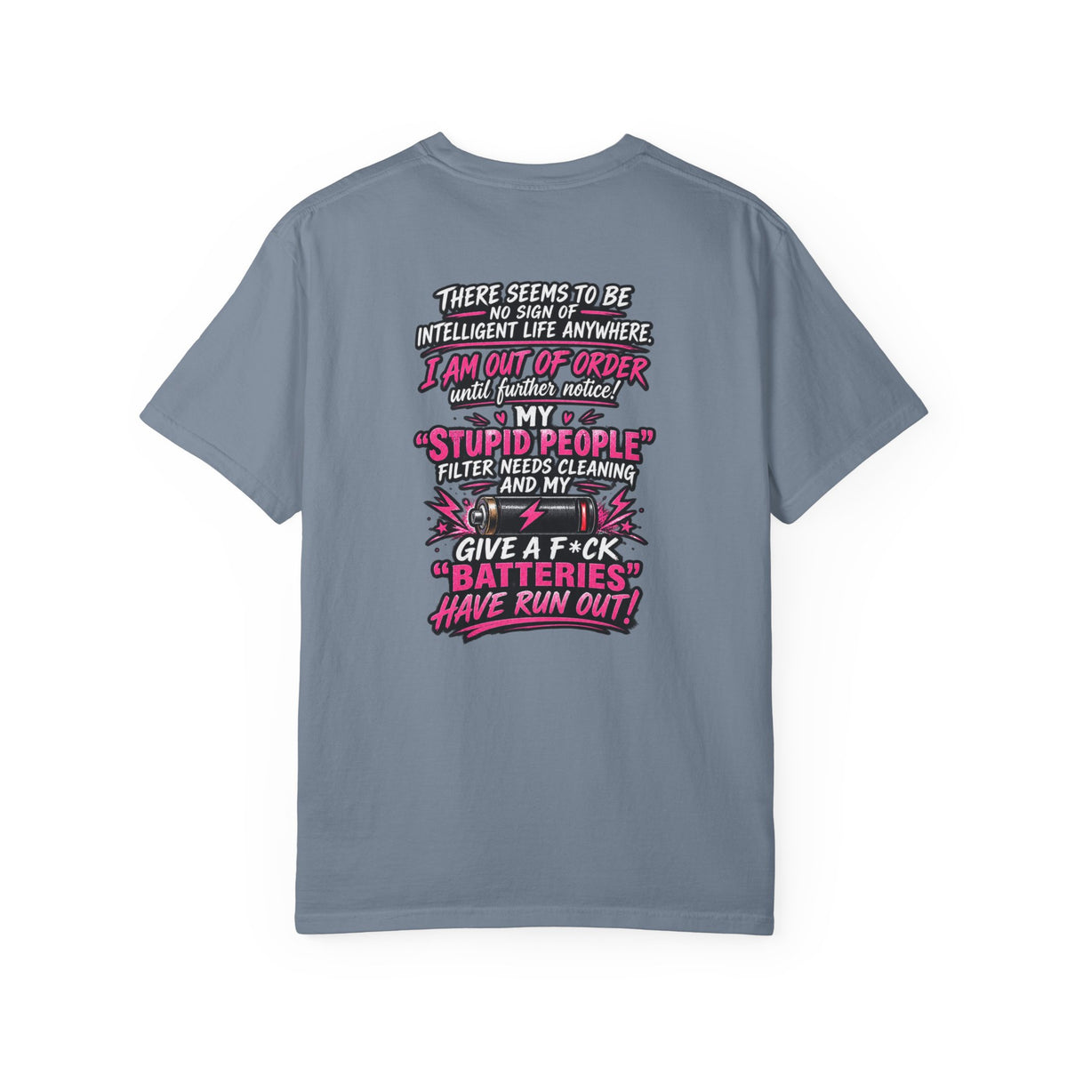 Graphic T-Shirt — 'I Am Out of Order' Humorous Rock Skull Tee