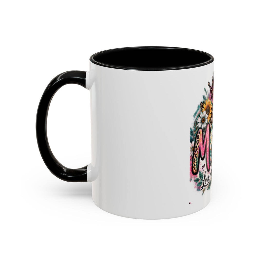Mema Floral Accent Coffee Mug – 'Mema' Crown, Butterflies & Sunshine Design (11/15 oz)
