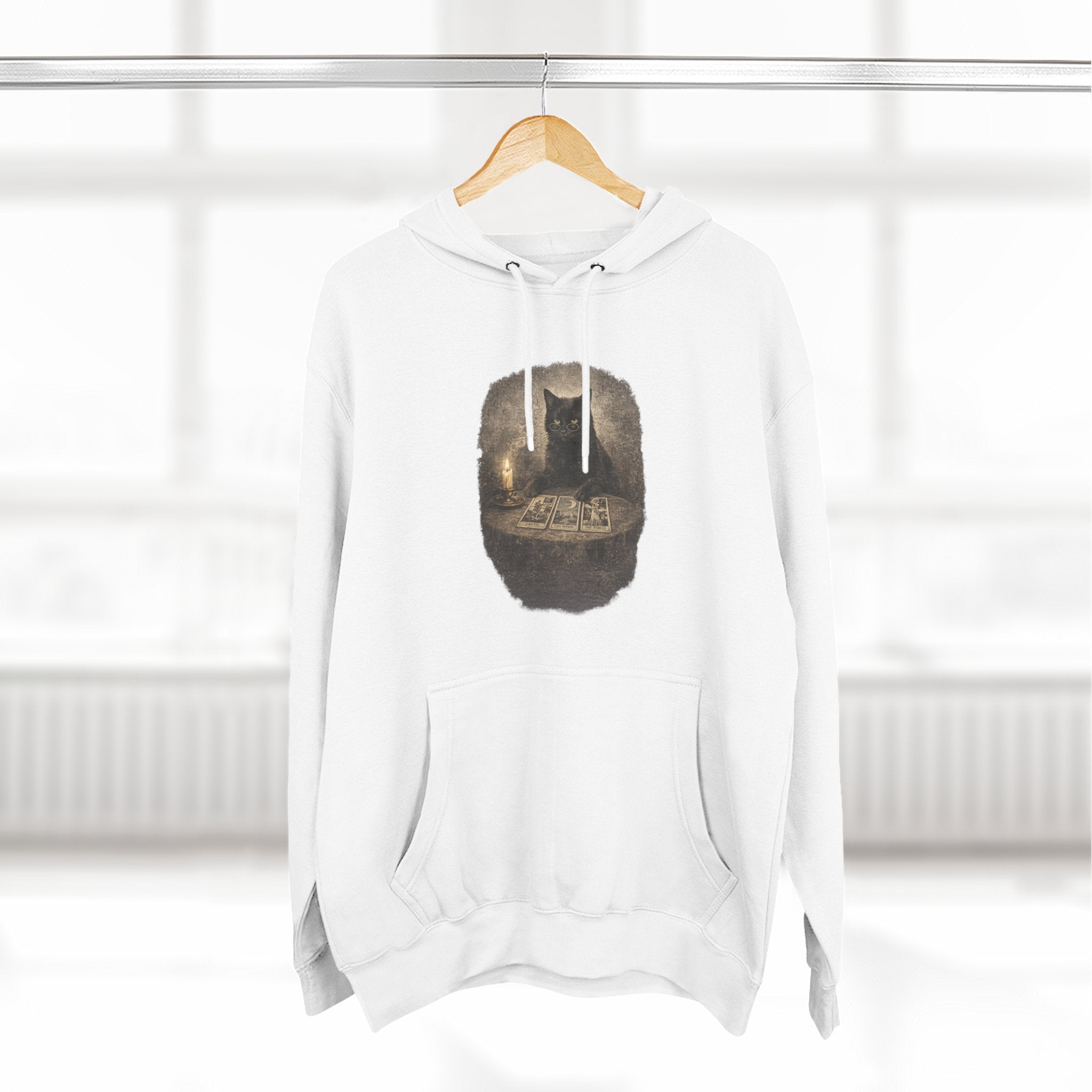 Tarot Black Cat Pull Over Hoodie