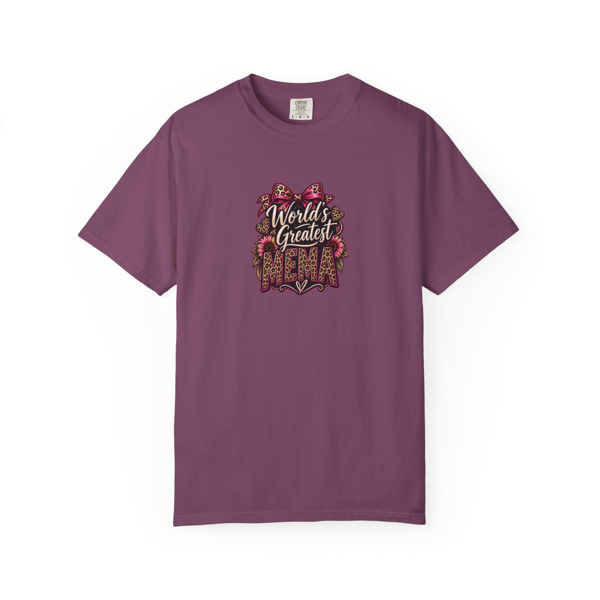 T-Shirt — "World's Greatest Mama" Floral Graphic Tee