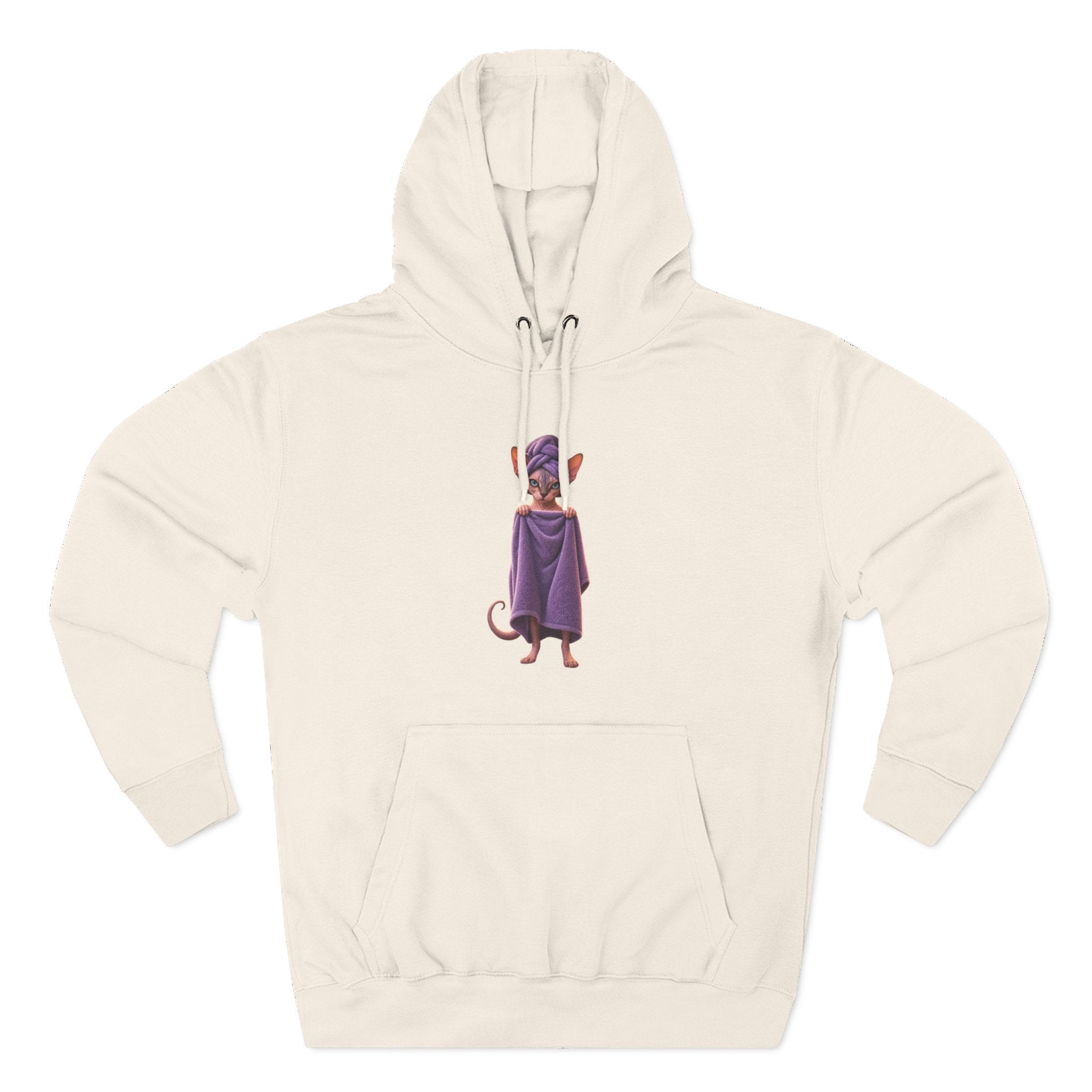 Funny Sphinx Cat fresh out of the shower hoodie