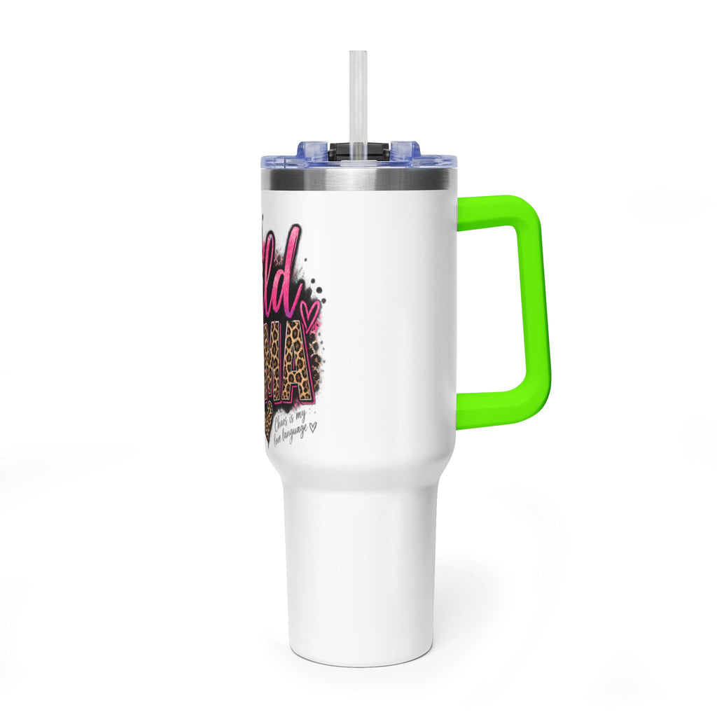 40oz Tumbler - "Wild Mom" Leopard Print Thermal Travel Cup