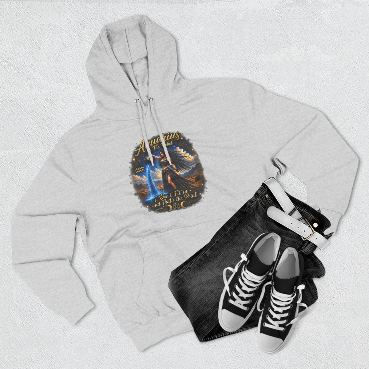 Aquarius Rebel Zodiac Hoodie