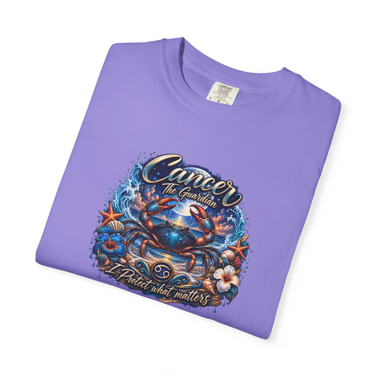 Cancer The Guardian Zodiac Tee- Born Devoted