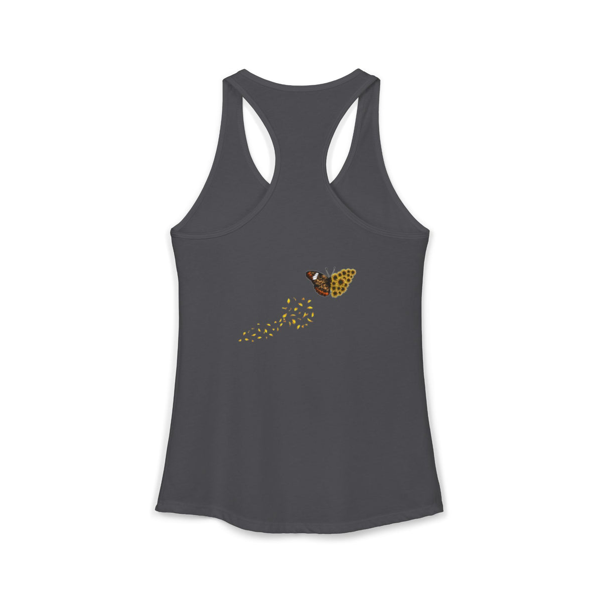 Kitten Sunflower Chasing Butterfly Tank
