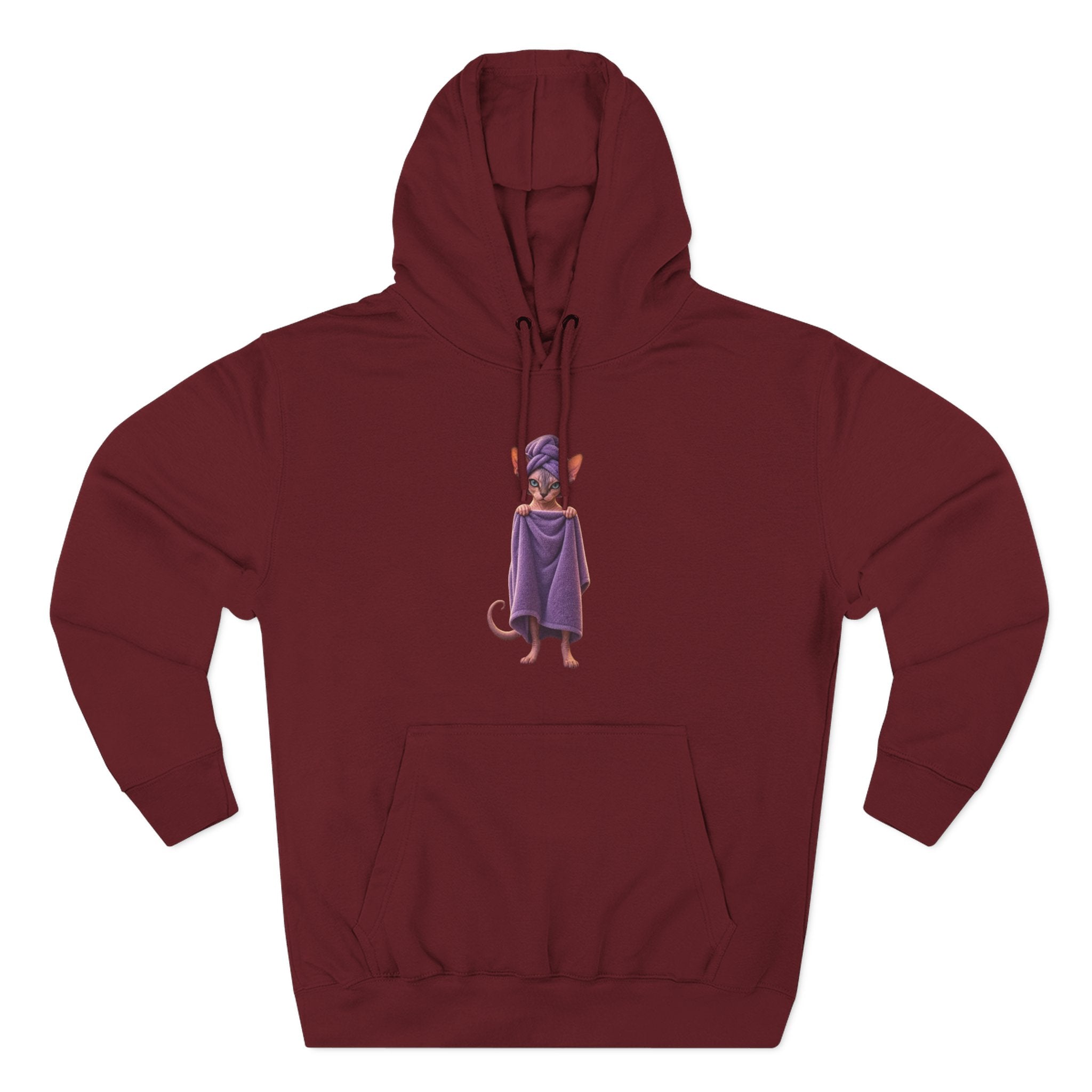 Funny Sphinx Cat fresh out of the shower hoodie