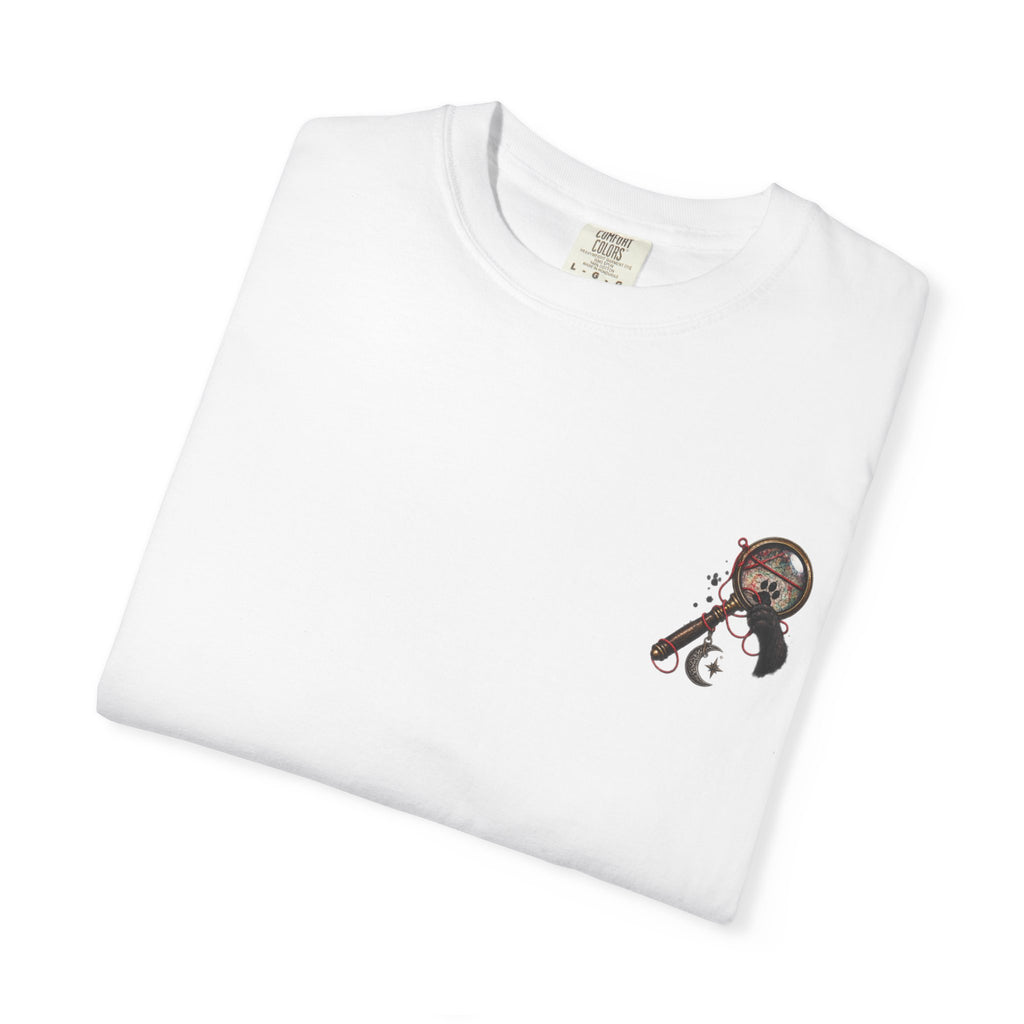 Mystery Evidence Board T-Shirt — Crime Scene Collage Graphic Tee