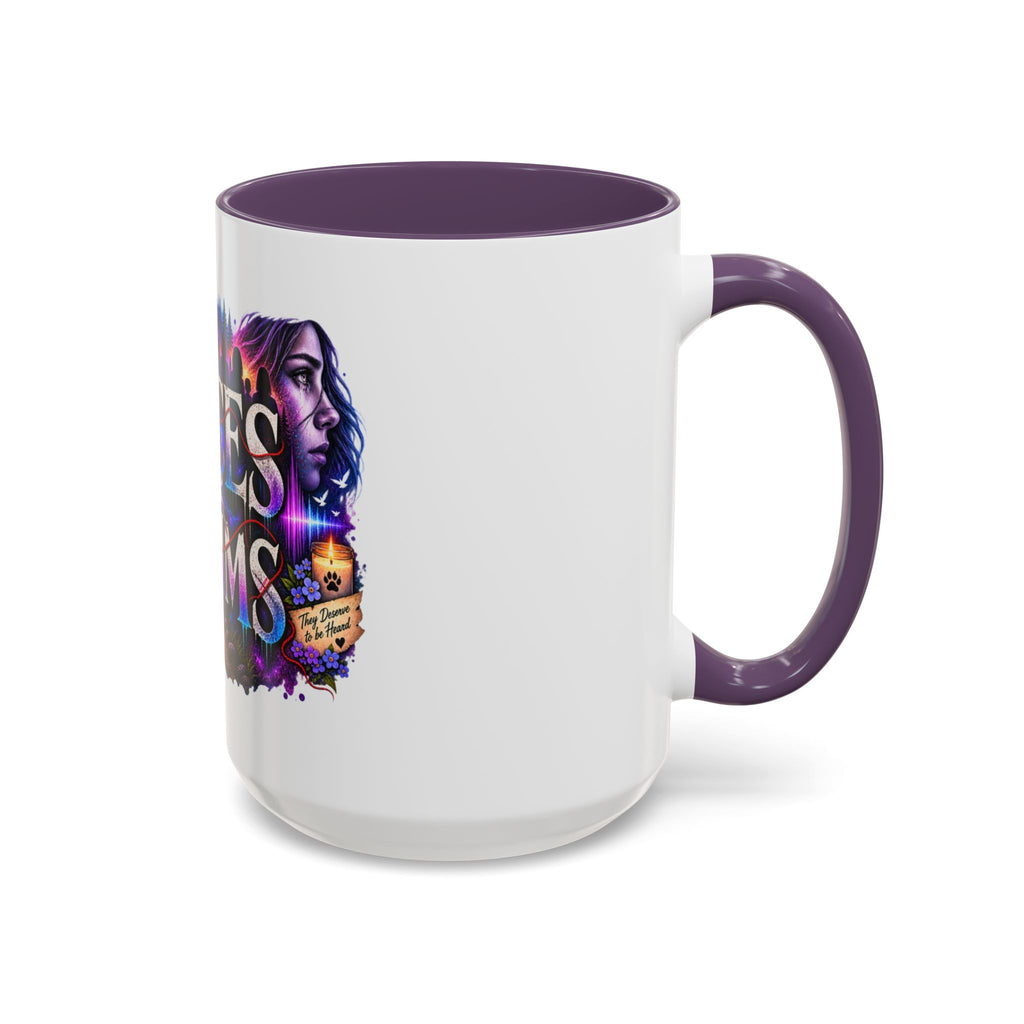 Voices for Victims Accent Coffee Mug – Advocacy & Support Ceramic Mug (11/15oz)
