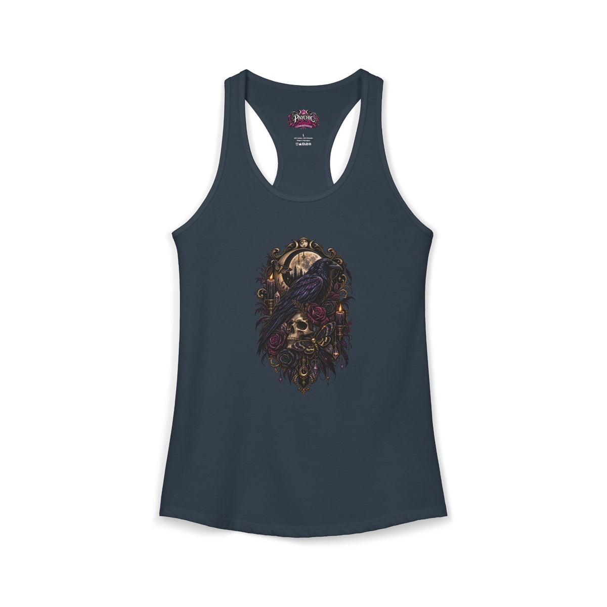 Raven Skeleton Goth Tank