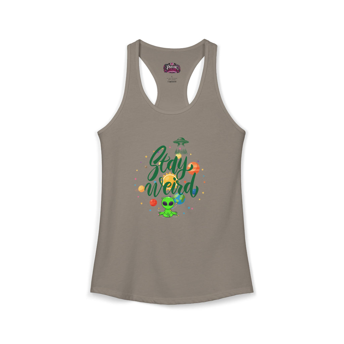 Stay Weird Alien Graphic Tank
