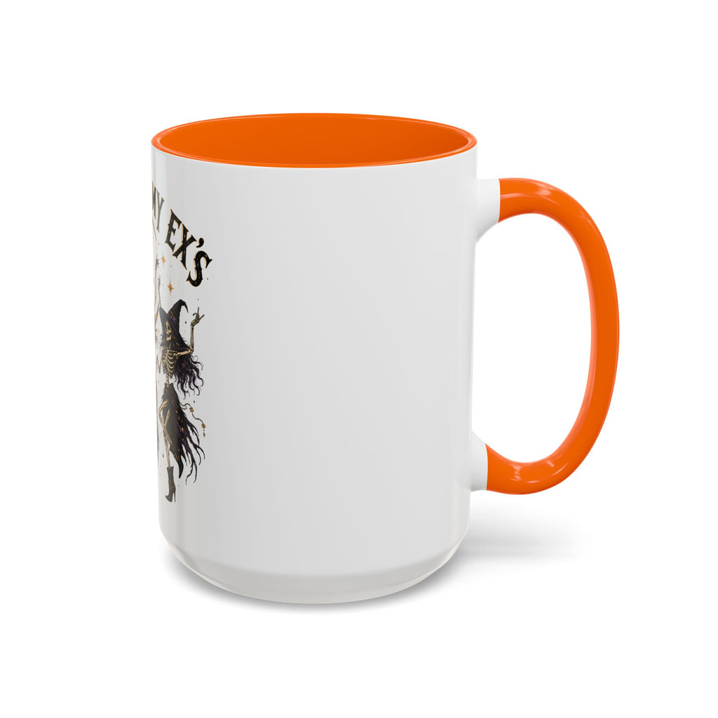 Hexes on My Ex's Witch Coffee Mug — Funny Halloween Accent Mug (11/15oz)
