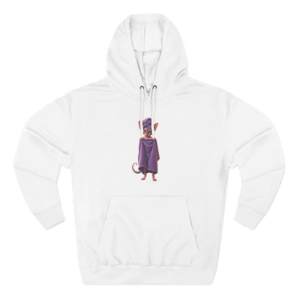 Funny Sphinx Cat fresh out of the shower hoodie