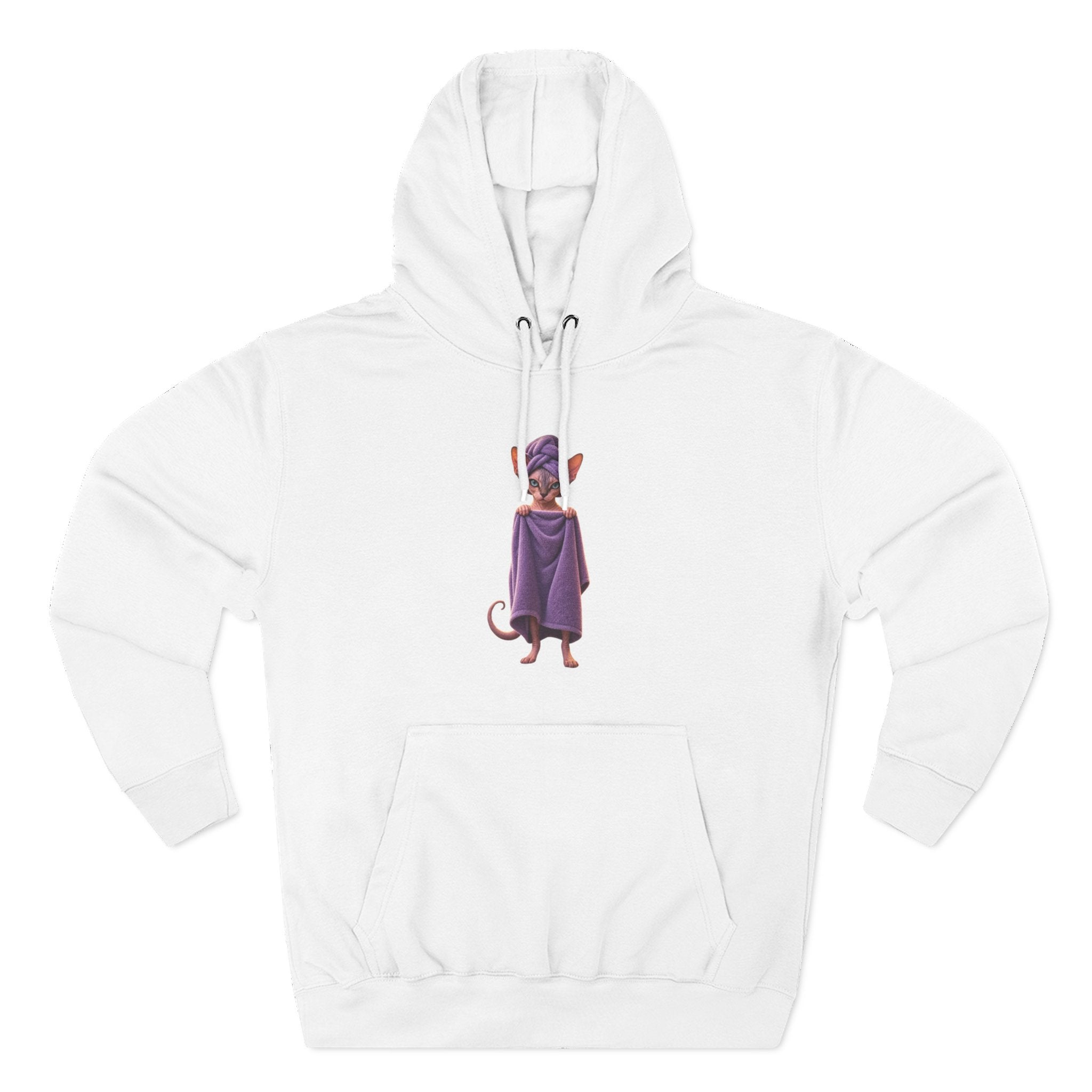 Funny Sphinx Cat fresh out of the shower hoodie