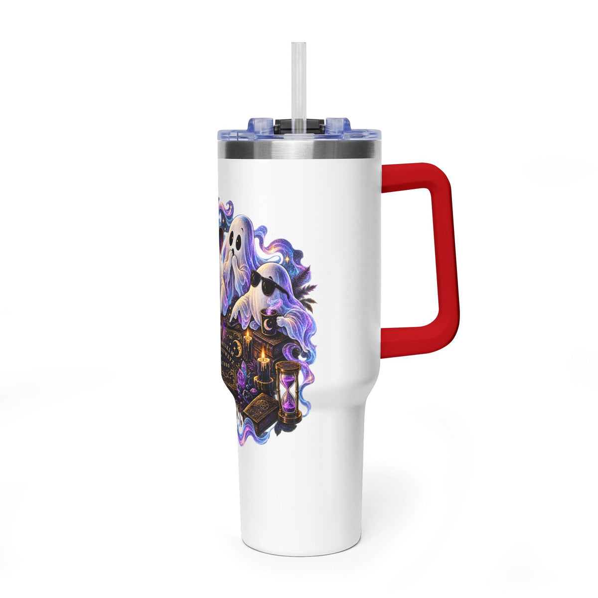 Ghost Crew 40oz Thermal Tumbler — Cute Halloween Ghosts Design