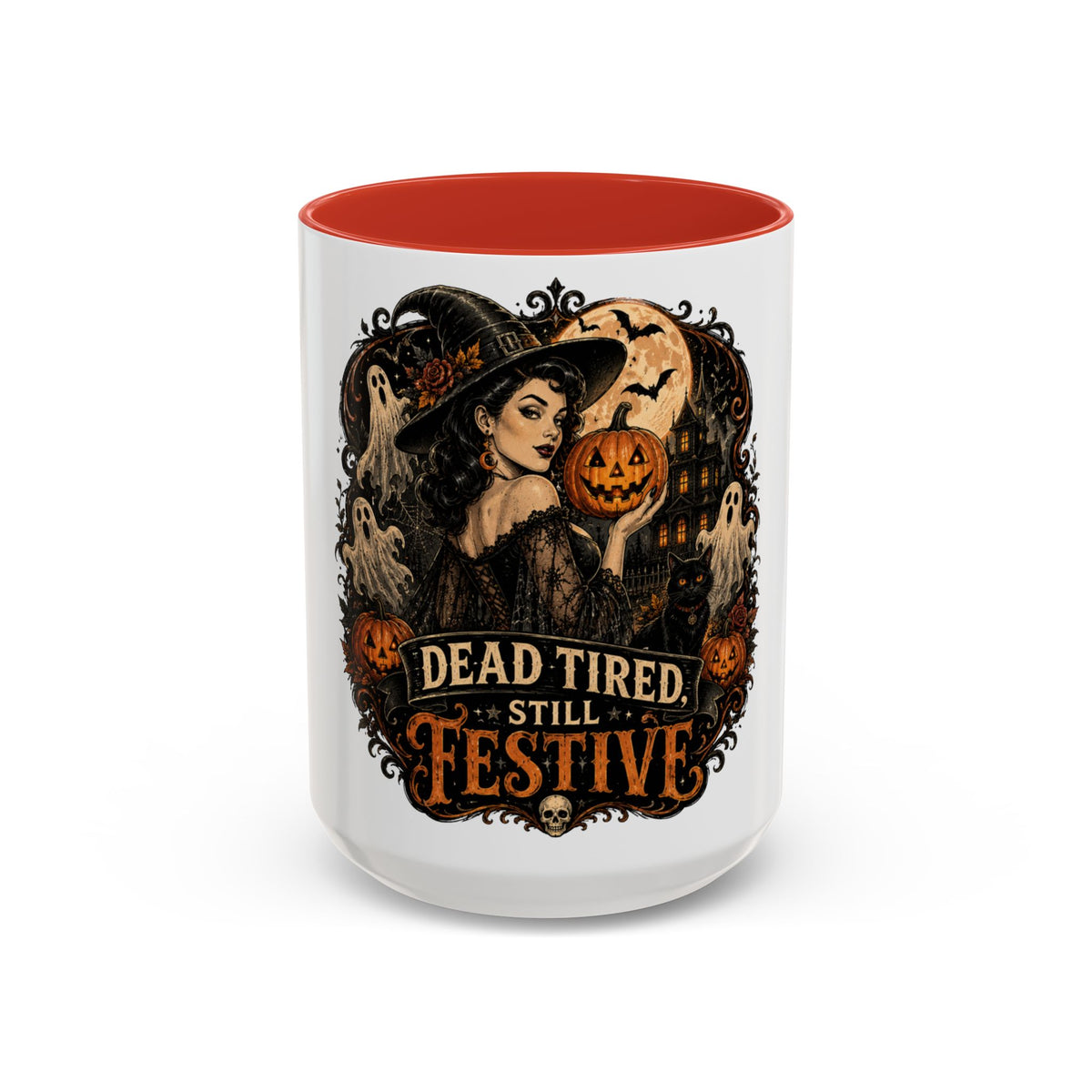 Dead Tired Still Festive Halloween Coffee Mug