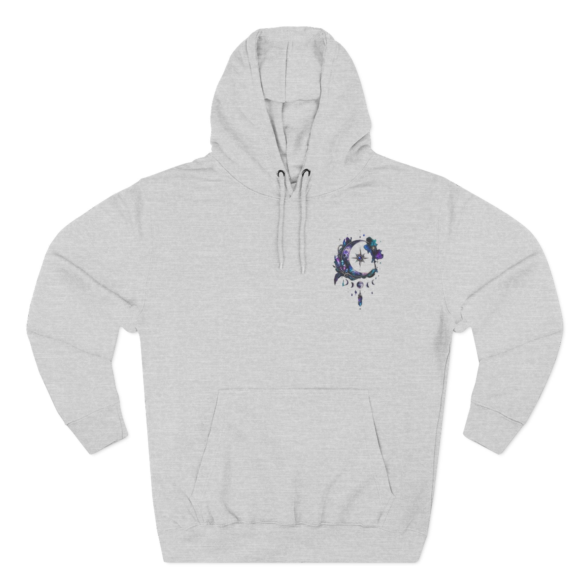Mystic Moon Hoodie — "Trust the Signs" Celestial Fleece Pullover