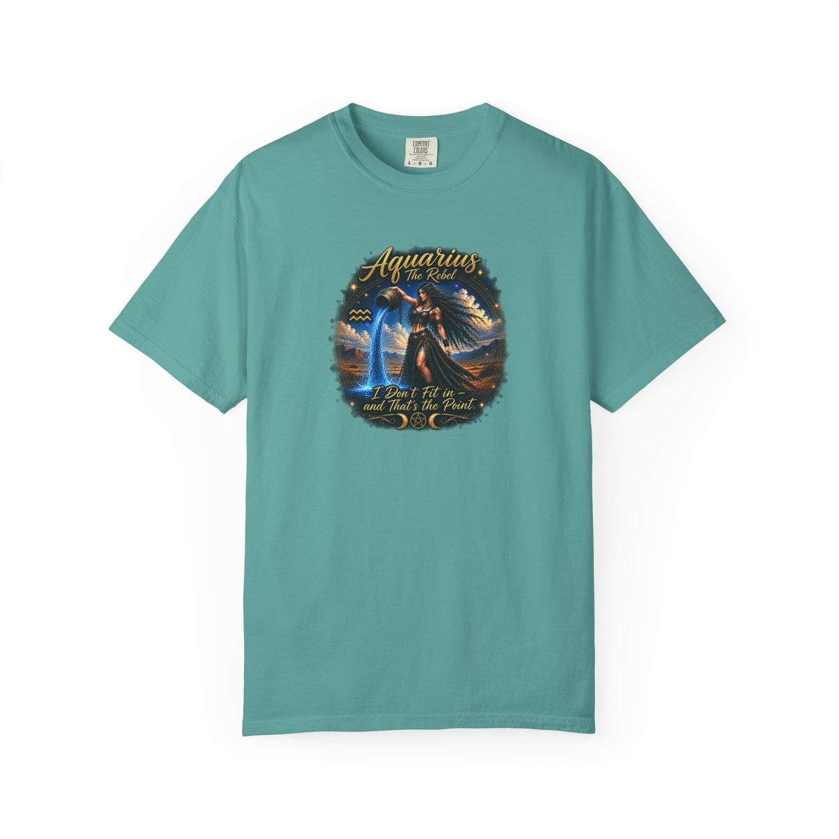 Aquarius "The Rebel" Zodiac T-Shirt – Water Bearer Astrology Tee Zodiac Sign