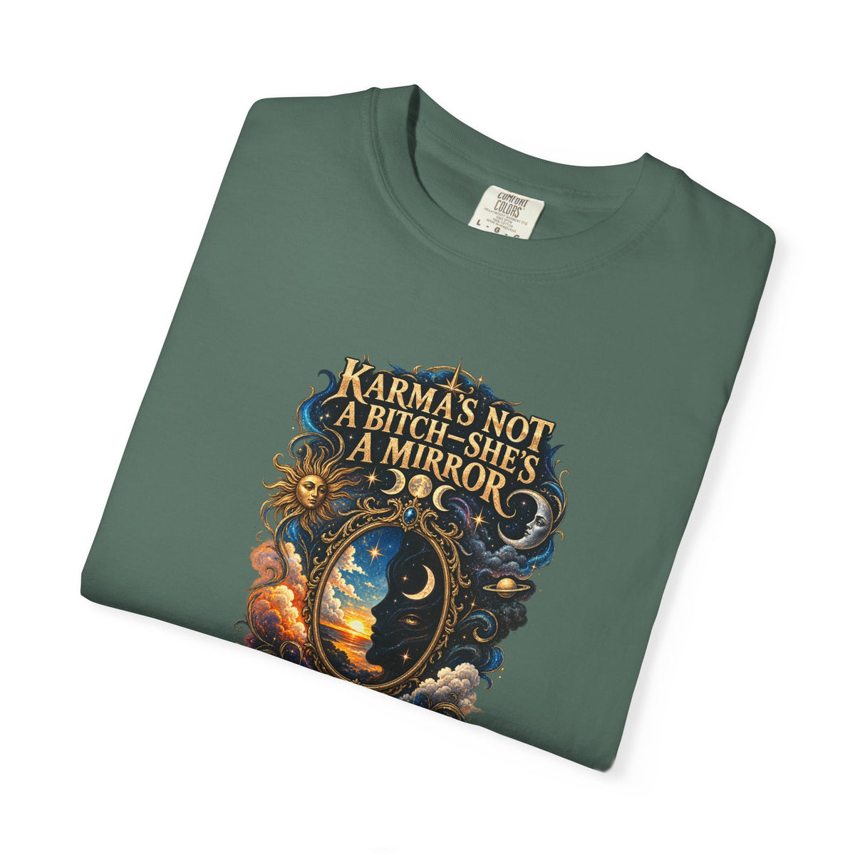 Karma's not a Bitch she's a Mirror- Mystic Tarot Graphic Tee