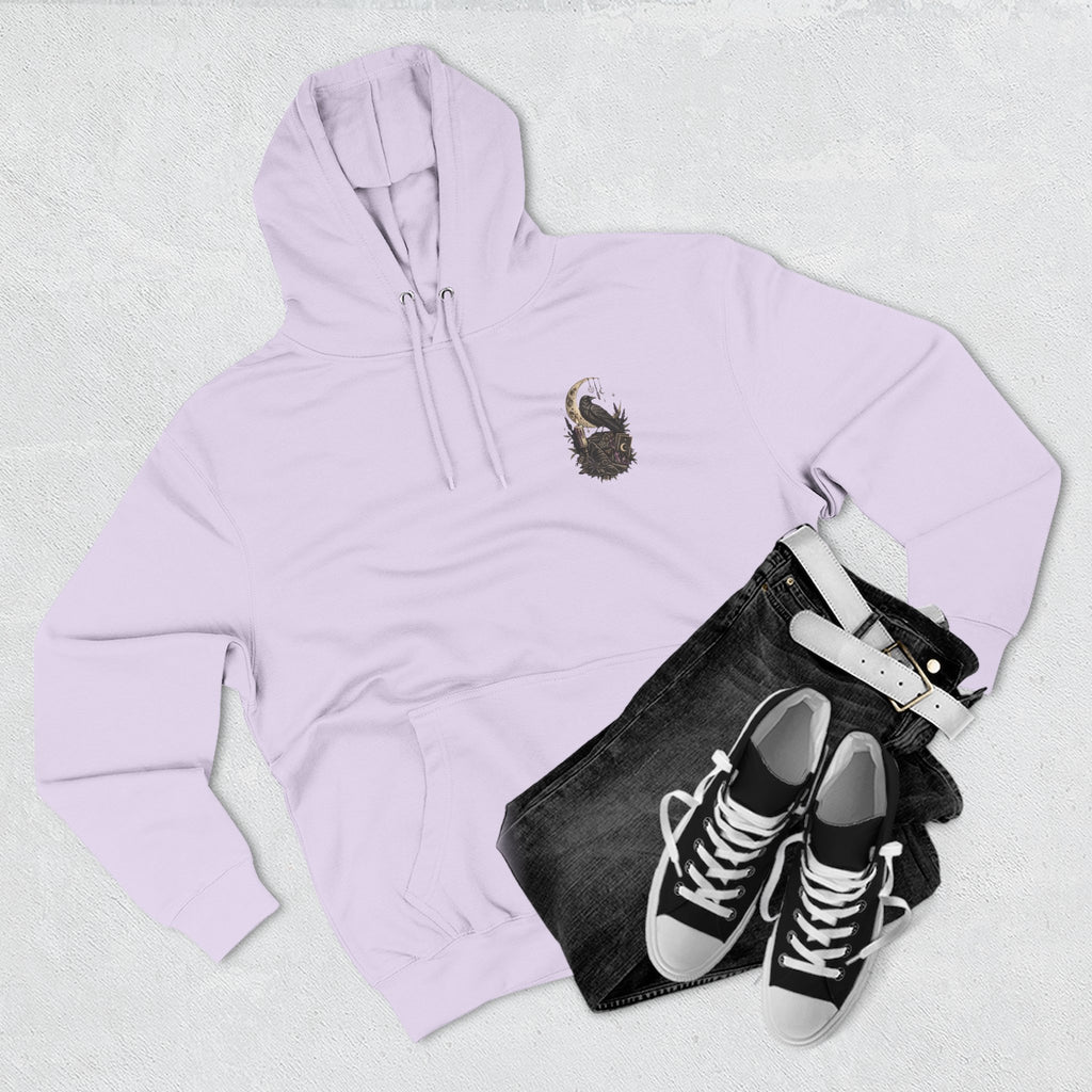 Witchy Trio Graphic Hoodie – 'Girls Will Be Girls' Vintage Moonback Sweatshirt