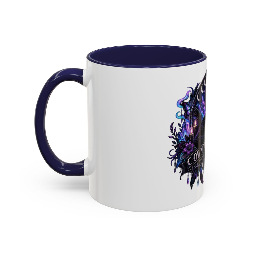 Own Your Energy Black Cat Coffee Mug – Spiritual Moon Phase Tea Cup