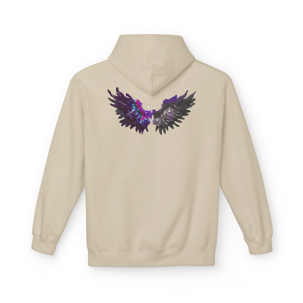Free Spirit Hoodie — Purple Galaxy Wing Graphic Pullover