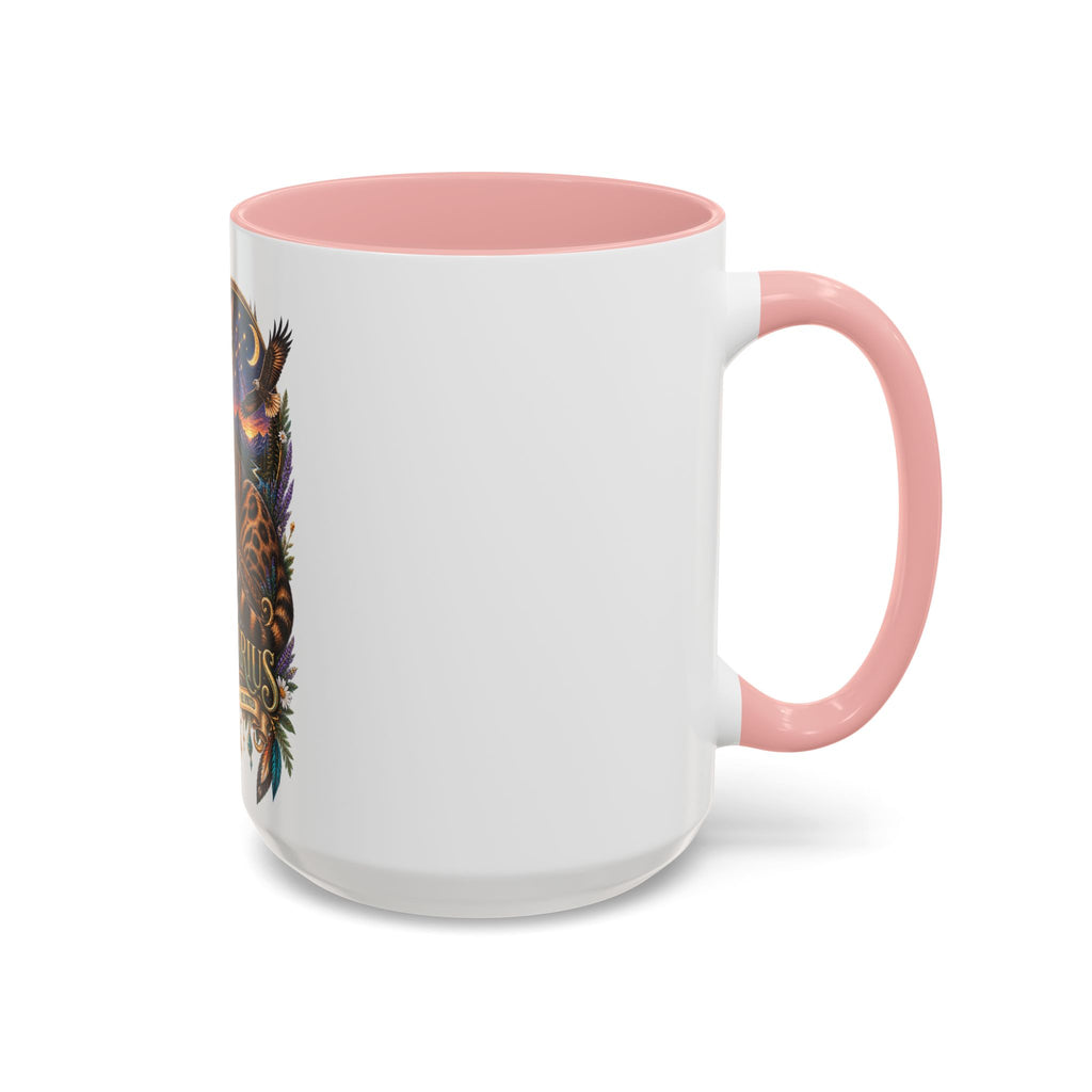 Sagittarius Bengal Cat Zodiac Coffee Mug — Cat Archer Astrology Accent Mug (11/15oz)