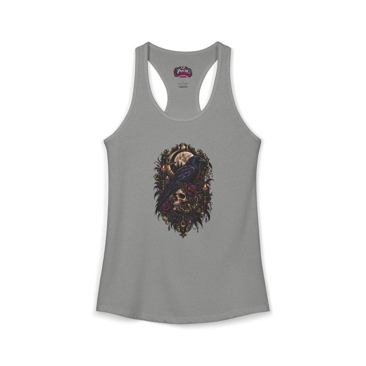 Raven Skeleton Goth Tank