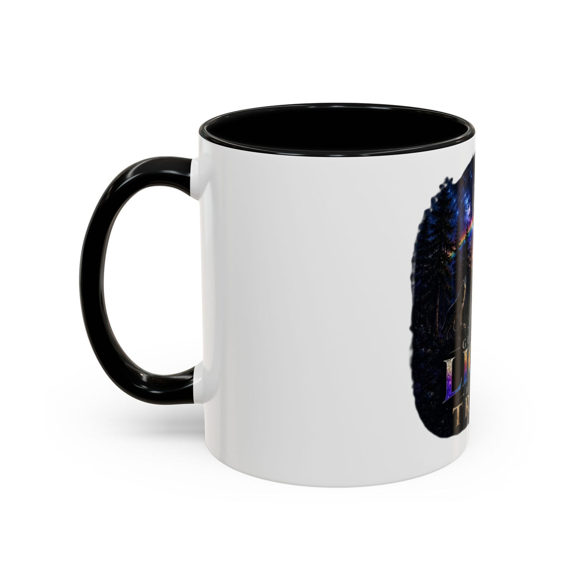 Guided by Light Coffee Mug — Inspirational Nature Moonrise Design (11/15oz) Advocacy mug