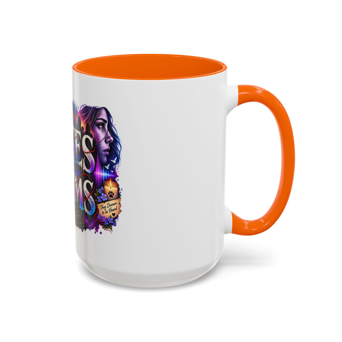 Voices for Victims Accent Coffee Mug – Advocacy & Support Ceramic Mug (11/15oz)