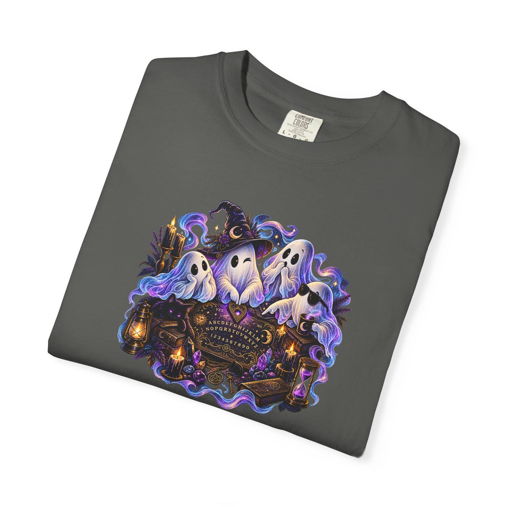 Halloween Ghost Crew T-Shirt — Spooky Night Pumpkin & Bats Graphic Tee