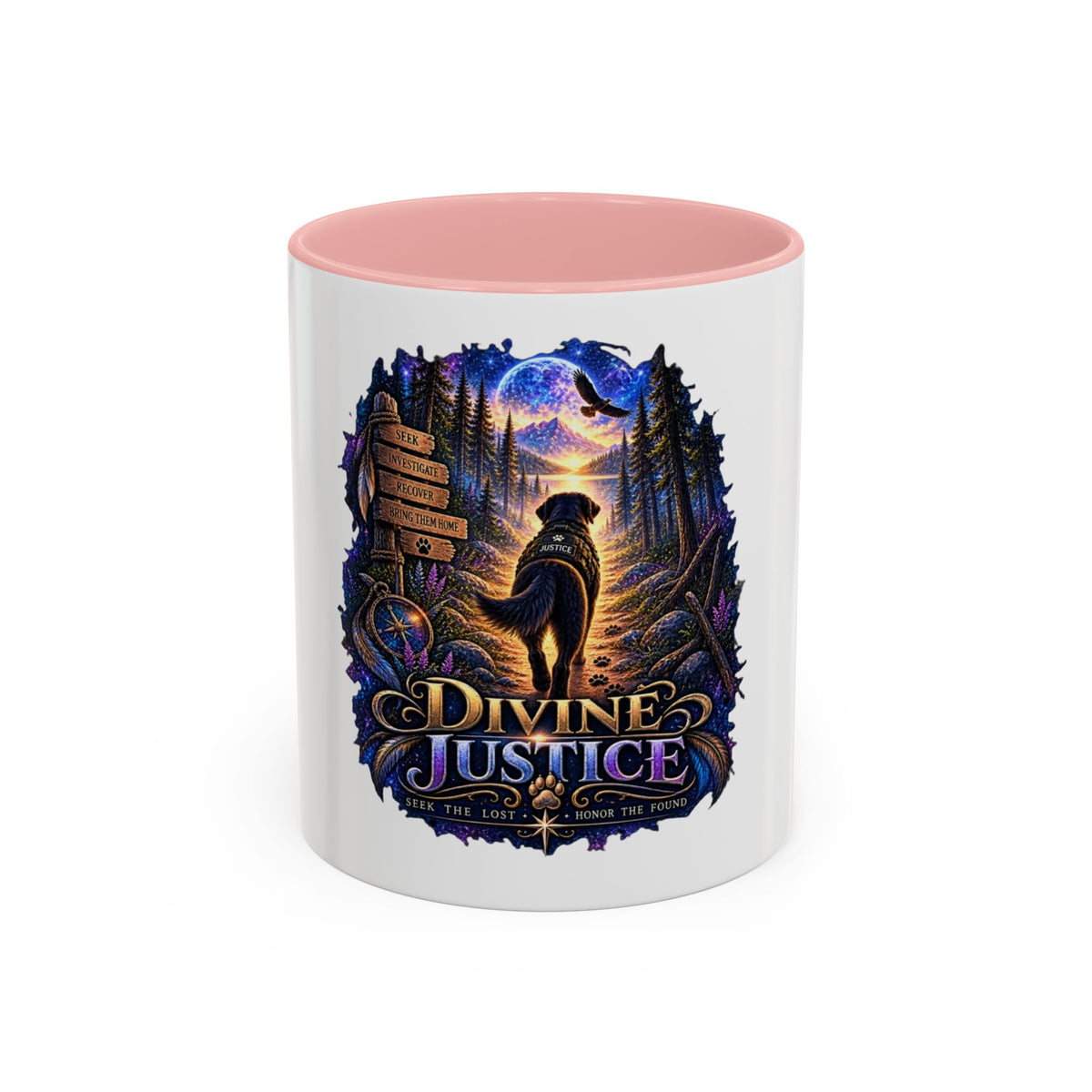 Divine Justice Coffee Mug — Search Dog Support 11/15oz Accent Mug