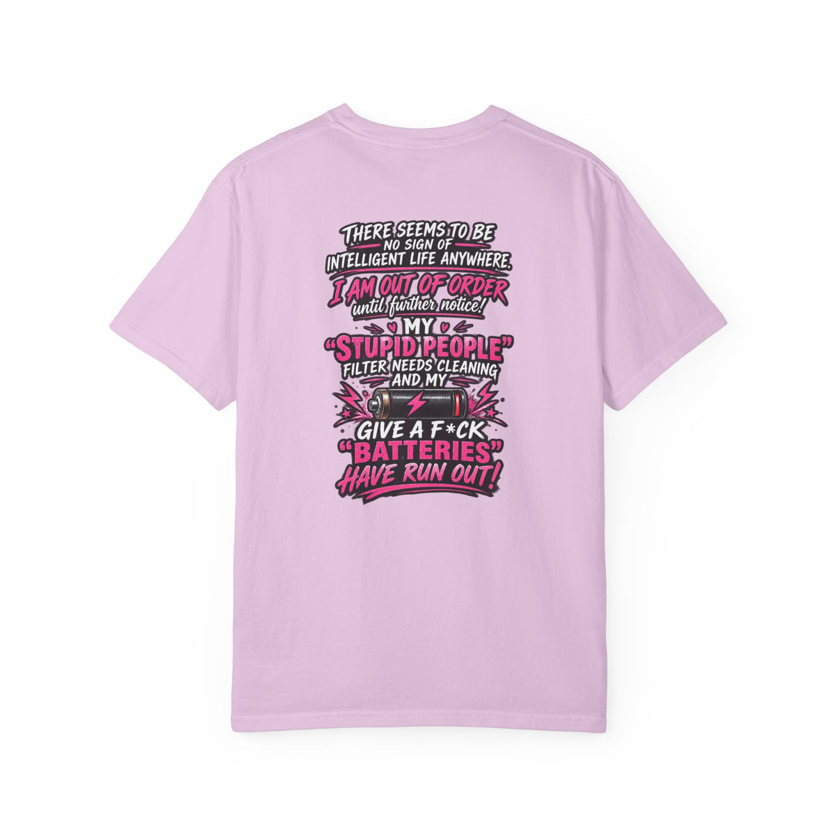Graphic T-Shirt — 'I Am Out of Order' Humorous Rock Skull Tee