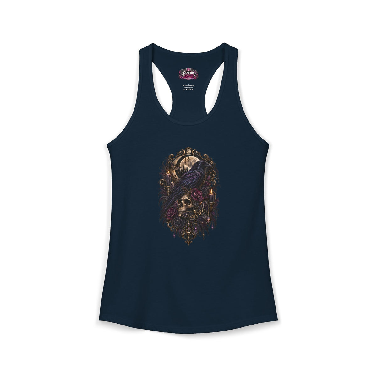 Raven Skeleton Goth Tank