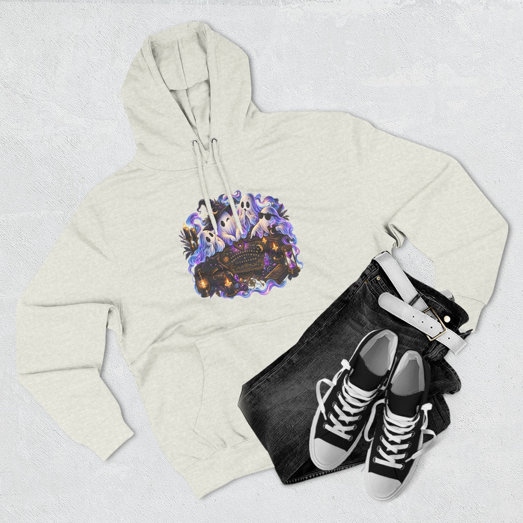Funny Ghosts with Spirit Board Hoodie — Halloween Ghosts & Haunted Night Pullover