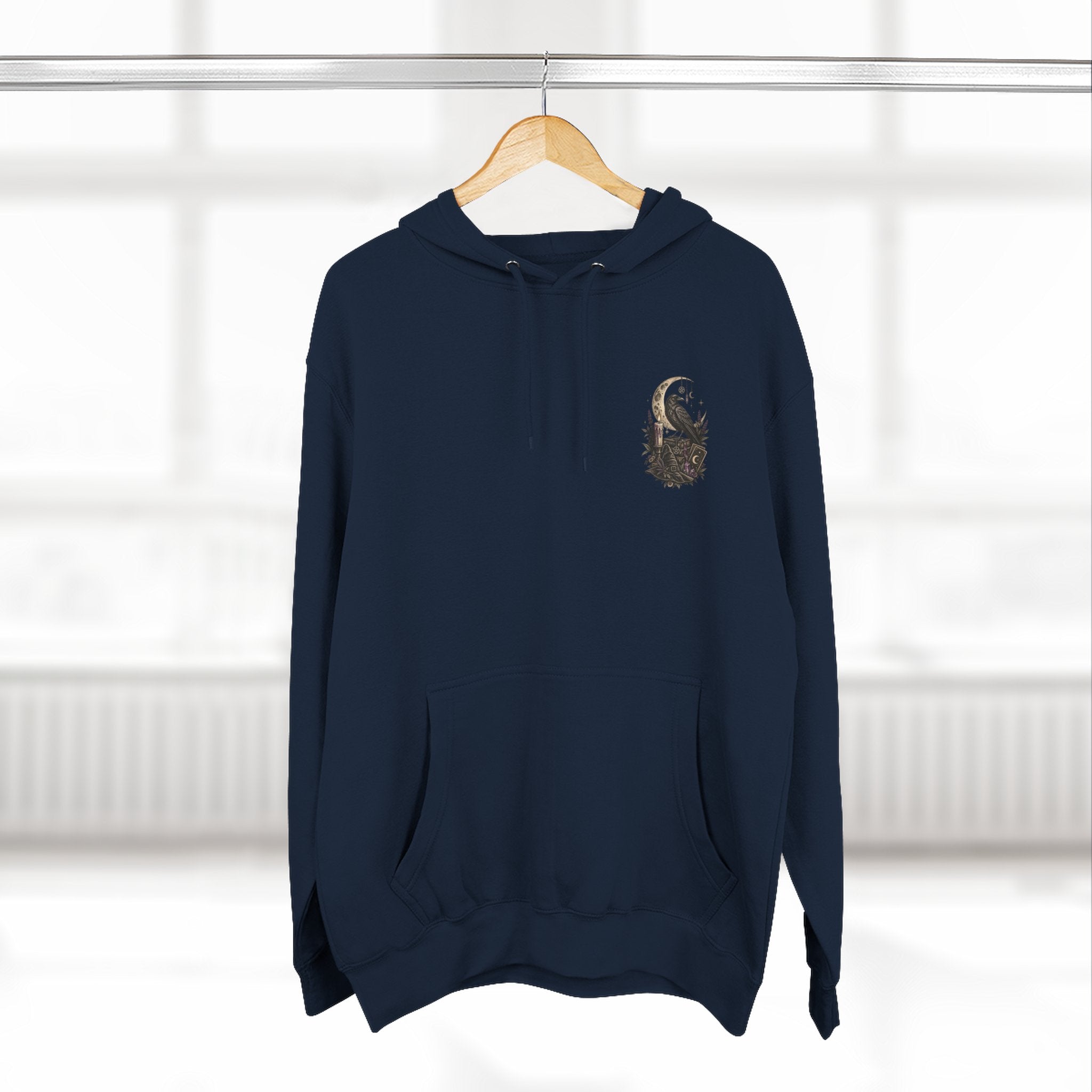 Witchy Trio Graphic Hoodie – 'Girls Will Be Girls' Vintage Moonback Sweatshirt