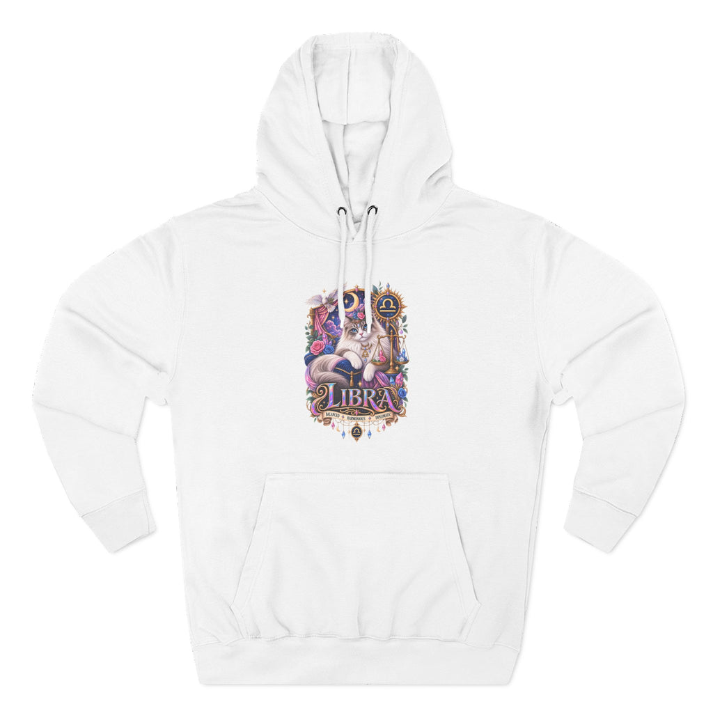 Libra Zodiac Hoodie — Persian Artistic Astrological Sign Sweatshirt