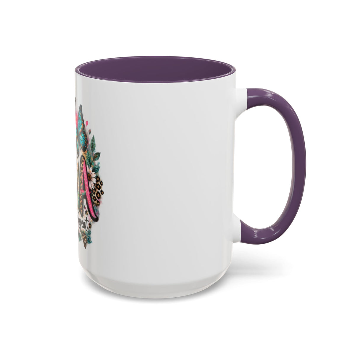 Mema Floral Accent Coffee Mug – 'Mema' Crown, Butterflies & Sunshine Design (11/15 oz)